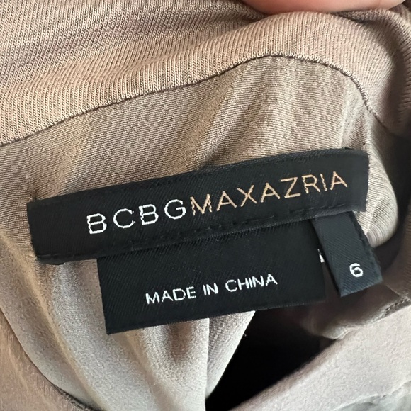 Taupe BCBG Max Azria dress with ruffles. - Picture 3 of 3